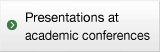 Presentations at academic conferences